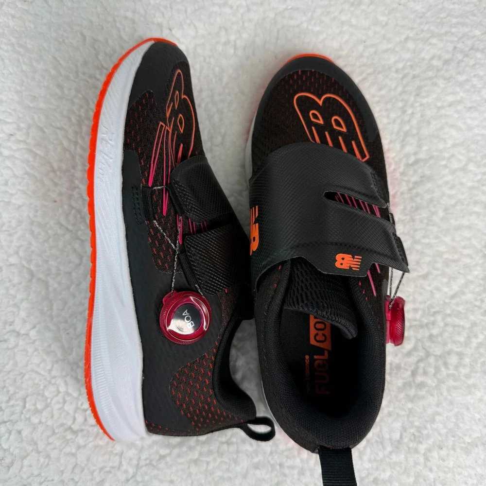 New Balance Womens Size 5.5 FuelCore Reveal BOA Black Orange Running Shoes